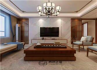 銀川悅海天潤府170㎡裝修效果圖|新中式風(fēng)格