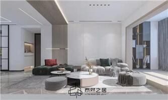 銀川寶湖花園135㎡裝修效果圖|現(xiàn)代極簡風格